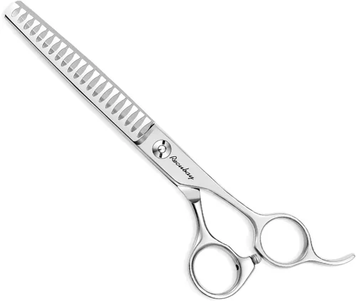 Tijeras de aseo para perros y gatos, tijeras para mascotas para abrigos gruesos y cabello enmarañado, tijeras de acero inoxidable curvadas más