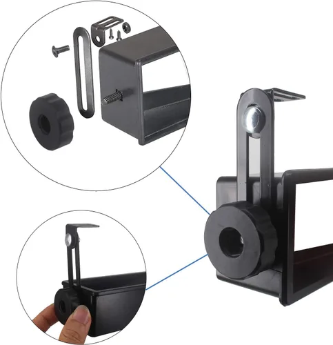 Vista 5 de Espejo universal para carrito de golf, espejo universal de 4 paneles para carritos de golf EZGO, Club Car, Yamaha (espejo retrovisor)