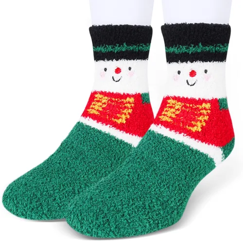 Calcetines mullidos para hombre, unisex, lindos animales, acogedores, divertidos, esponjosos, cálidos, de invierno, de felpa, para dormir, regalos