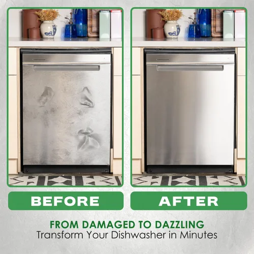 Vista 2 de Stainless Steel Dishwasher Magnet Cover (23" x 28" Sheet) magnetic dishwasher cover panel Refrigerator Appliance Covers, Black Appliances Decorate