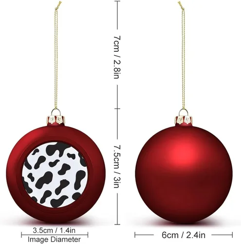 Vista 102 de Boobs Funny Shatterproof Matte Christmas Balls for Tree Wreath Home Decor 1PCS