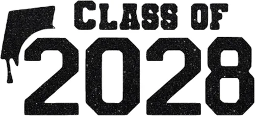 Vista 21 de Class of 2028 Iron On Decal, Graduation Shirt Transfer, Graduate Tshirt Patch, DIY Crafts, Graduation Cap, Pick Size and Color, Iron-On Almost Black