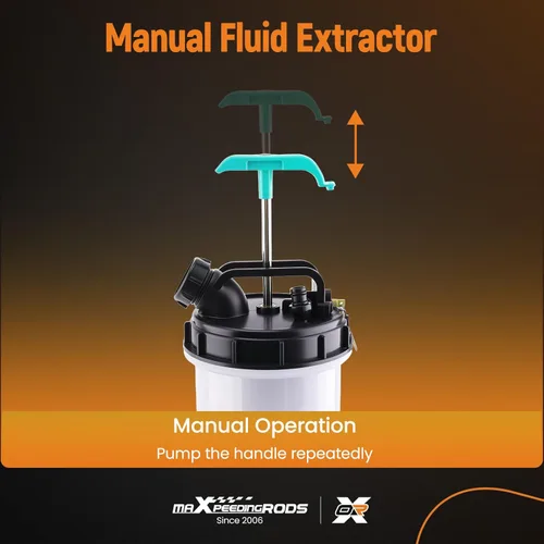 Vista 2 de maXpeedingrods Extractor de fluido manual de 2.5 galones/9.5L, bomba extractora de aceite automotriz, bomba de llenado de transmisión, cambiador