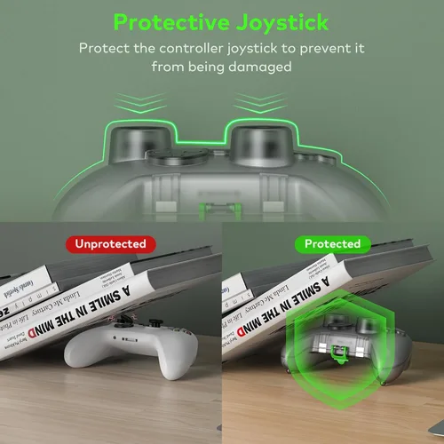 Vista 5 de Tiiletzote Funda protectora de viaje compatible con el controlador Xbox Series XS, carcasa rígida 11, protección de joystick, resistente al polvo