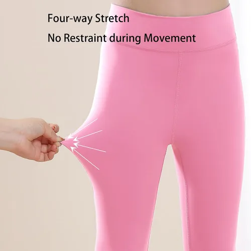 Vista 4 de MERIABNY Leggings de entrenamiento activo para niñas de 6 a 13 años