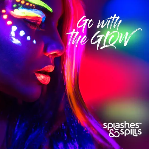 Vista 7 de splashes & spills Brillo de labios UV Blacklight – Paquete variado de 6 colores, 0.14 oz – Día o Noche – Maquillaje de discotecas o disfraces