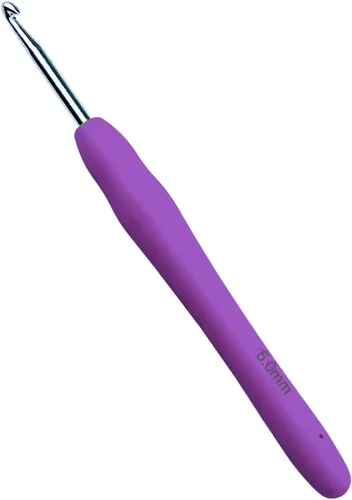 Vista 14 de Mdoker Gancho de ganchillo tamaño L/11(8mm), ganchos de ganchillo extra largos para manos artríticas, mango ergonómico de agarre suave