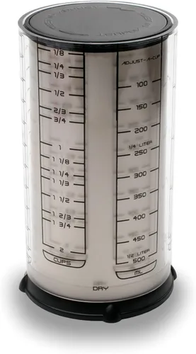 Vista 2 de KitchenArt Professional Series 2 Cup Adjust-A-Cup, Champagne Satin, Adjustable, 1/8 to 2-Cup