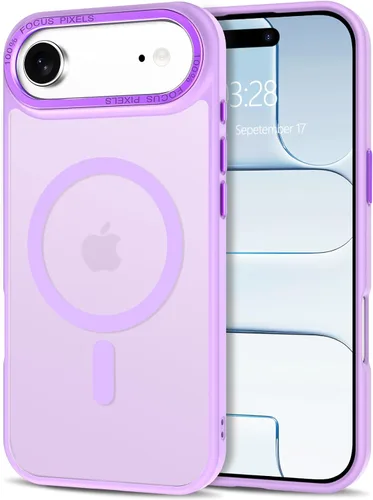 Vista 277 de Anuck - Funda magnética para iPhone 11 compatible con MagSafe, carcasa trasera mate translúcida dura, borde de TPU, delgada, resistente a impactos