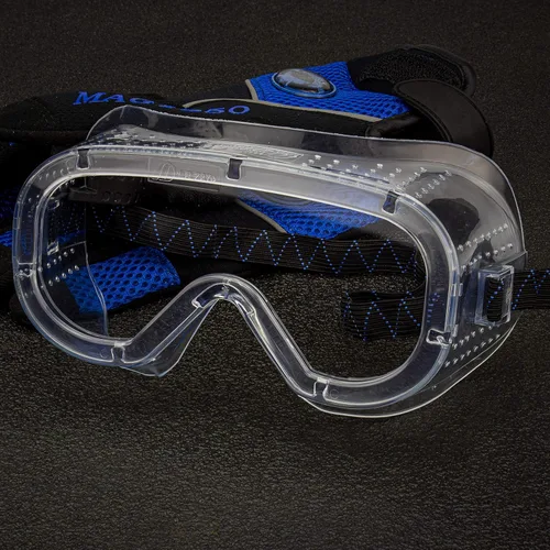 Vista 7 de Neiko 53874A - Gafas protectoras de seguridad antivaho con visión amplia, extrasuaves, ajustables y ligeras, transparentes