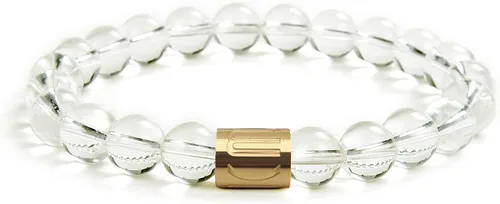 Morchic 8mm Genuine Gemstone Stretch Bracelet for Women Men Unisex, Natural Energy Crystal Stone Beads, Classic Simple Design Cuff Birthday Gift 7.5