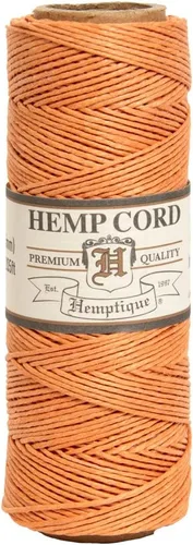 Vista 11 de Hemptique - Carrete de cordón 100 % cáñamo - 62.5 m/205 pies de cuerda de cáñamo - Hecho con amor - N.º 20 ~ 1 mm de hilo de cordón para hacer