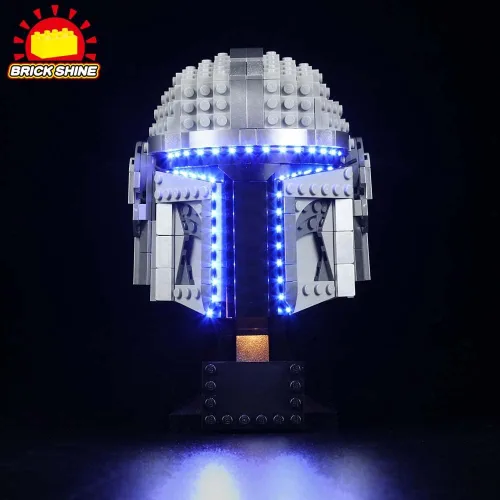 Vista 2 de Kit de luces para casco Lego Star Wars The Mandalorian 75328 (el juego de Lego no está incluido) (clásico)