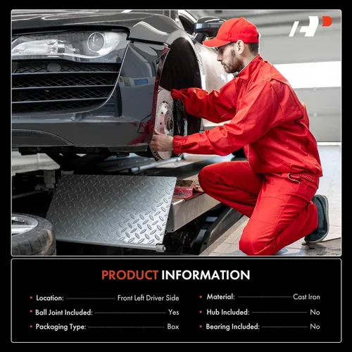 Vista 3 de A-Premium Nudillo de Dirección de Suspensión Delantera Compatible con Jeep Grand Cherokee 2011-2015 y Dodge Durango 2011-2015, Lado Izquierdo