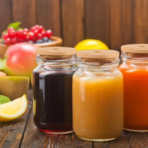 Vista 6 de 2 unids 8 unids Tarro de tapa de bambú Tarro Cubierta de sellado Cubiertas de bambú Tapa de botella para sellador de botellas de vidrio para sellar s