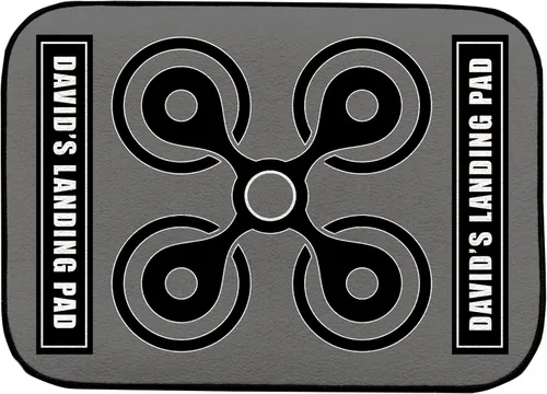 Artylicious Almohadilla de aterrizaje personalizada para drones – Almohadilla gris de 17.3 in x 12.6 in DP102, Mavic 3, Mavic Air 2/2S, Mavic Mini