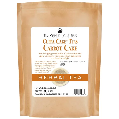 Vista 26 de The Republic of Tea Té de hierbas Rooibos rojo de almendra, coco y macarrón, 36 bolsas de té de repuesto