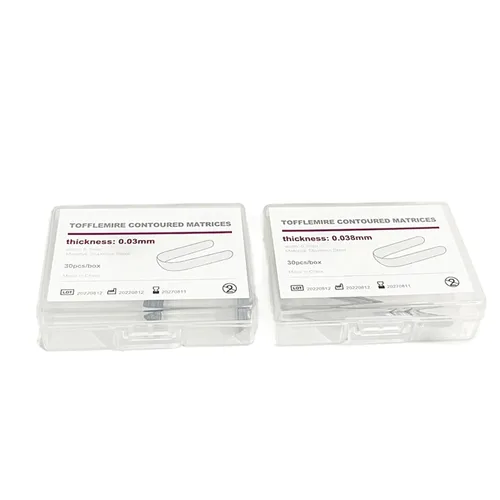 Vista 6 de 30 bandas de matriz de tofflemire dental, matrices contorneadas dentales, matriz contorneada ortodóntica, bandas de matriz de acero inoxidable