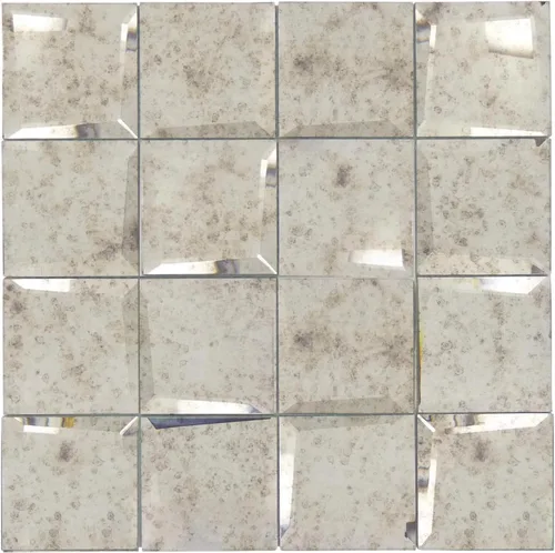 Vista 21 de Diflart Espejo retroprotector contra salpicaduras para despegar y pegar, antigüedad, 1.8 x 11.8 pulgadas, espejo biselado de tres tiras para pared