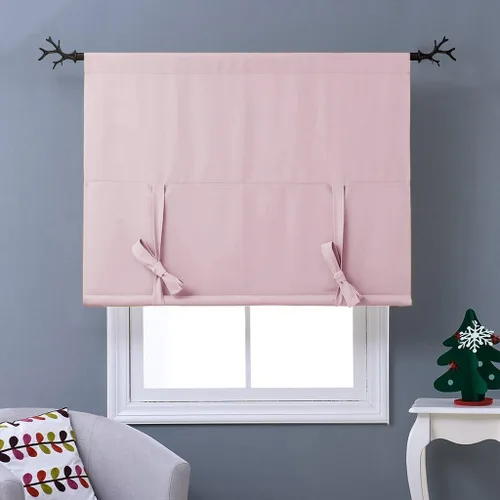 Vista 4 de NICETOWN Cortina Opaca con Aislamiento Térmico – Persiana Enrollable para Ventana de Bebé para Dormitorio/Acción de Gracias