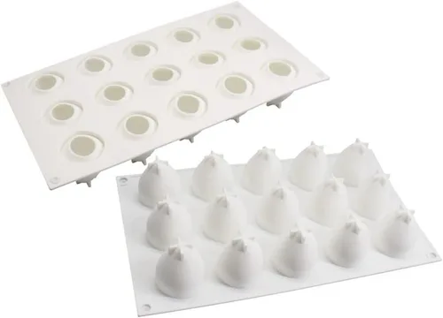 Vista 8 de Surakey Moldes para tartas para hornear, postre, gelatina, helado, formas de frutas 3D, molde de silicona para chocolate, dulces, pastelería, pudín