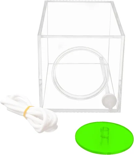 Vista 3 de Aquarium Choice Recipiente de almacenamiento de líquido con bomba dosificadora de acrílico para terrarios