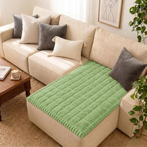 Vista 90 de Smiry Fundas Antideslizantes para Reposabrazos de Sofá para Perros, Fundas Mullidas para Reposabrazos de Sofá Aptas para Mascotas, Protectores