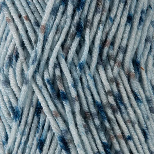Vista 2 de Sensy Tweed - Ovillo de lana de tweed, 3.5 onzas, 214 yardas, calibre 4 mediano (azul)