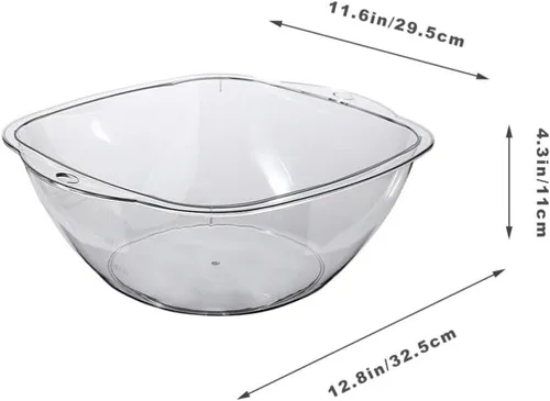 Vista 2 de Lavabo de plástico portátil para plato de frutas de plástico, lavabo plegable para botellas, lavabo de salón transparente, lavabo de salón