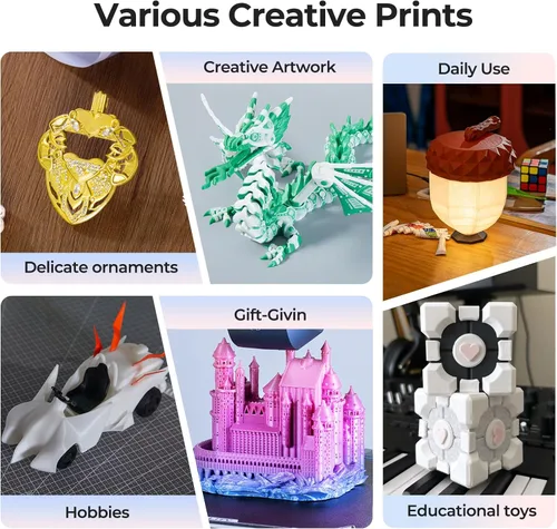 Vista 7 de Creality Filamento para impresora 3D de 1.75 mm, filamento Ender PLA+ de resistencia y durabilidad, sin enredos, embalaje al vacío, filamento