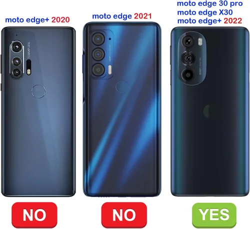 Vista 6 de Tekcoo Funda tipo cartera para Motorola Edge+ 2022 Moto Edge Plus 5G UW 2022 Edge 30 Pro X30 XT2201 Funda de piel sintética para tarjetas