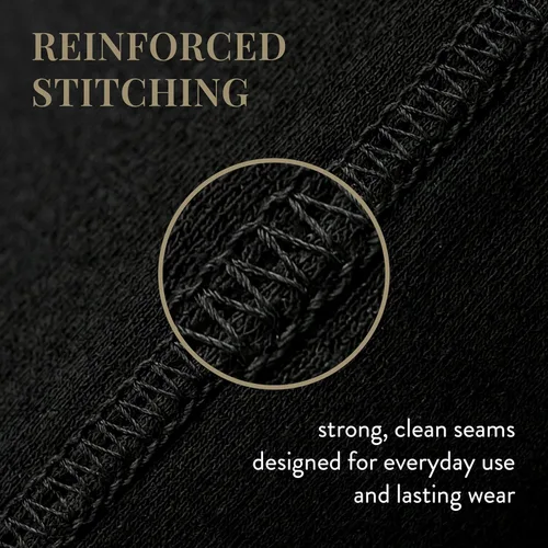 Vista 5 de Betty Dain Funda de almohada de punto elástico para embarazo/maternidad, color negro, 60 x 25 pulgadas.