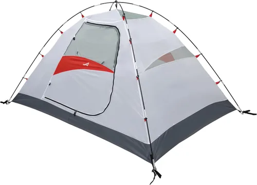 Vista 3 de ALPS Mountaineering Tienda Taurus para 2 personas - Gris/Rojo