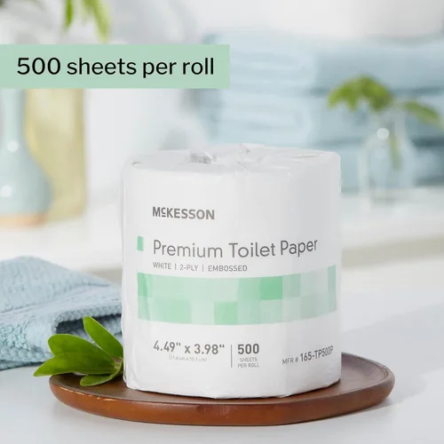 Vista 6 de McKesson Papel higiénico premium, 2 capas, 1 rollo, 80 paquetes, 80 en total