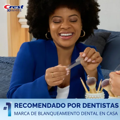 Vista 7 de Kit de blanqueamiento dental Crest 3D Whitestrips Express con luz LED + blanqueamiento de dientes, 1 luz + 10 tratamientos, cada uno con 1