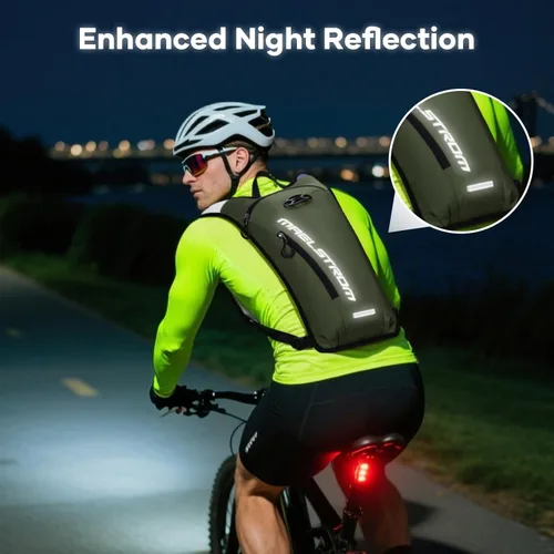 Vista 7 de Maelstrom Hydration Backpack, Hiking Backpack with 2L Water Bladder, Running Hydration Vest for Cycling Hiking Rave for Men Women