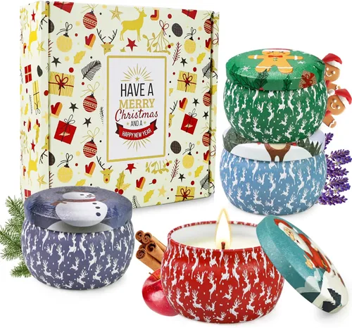 Vista 13 de Velas perfumadas, 9 paquetes de velas de 2.5 onzas, velas de soja perfumadas para el hogar, juego de velas de aromaterapia para aliviar el estrés
