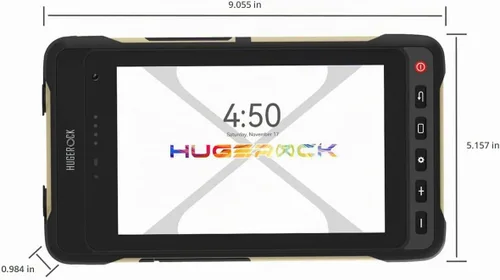 Vista 11 de HUGEROCK X70 Tablet Android resistente 7 pulgadas - 2600nits Tableta GPS de alto brillo para navegación de motocicleta, impermeable a prueba