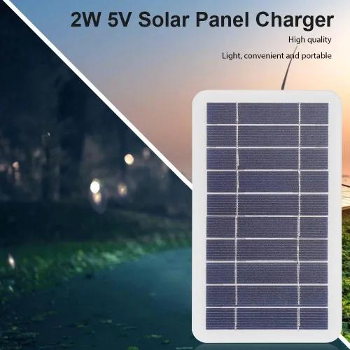 Vista 5 de 5V de alta potencia USB panel solar al aire libre impermeable senderismo camping células portátiles batería cargador solar para teléfono móvil