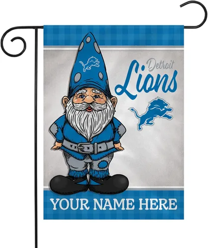 Vista 33 de Rico Industries Bandera de jardín personalizada de gnomo de fútbol de la NFL