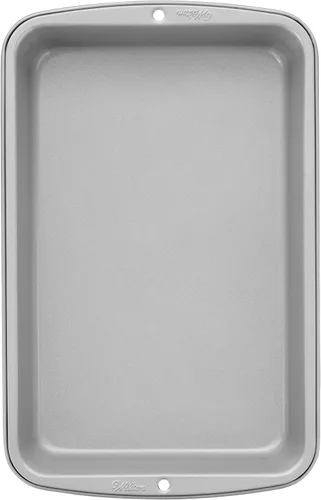 Vista 2 de Wilton Recipe Right - Sartén antiadherente para galletas y brownies, 11 pulgadas x 7 pulgadas (paquete de 2)