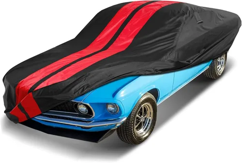 Vista 19 de iCarCover Funda Premium para Automóvil para Ford Mustang Coupe Convertible GT Mach 1 Saleen Fastback SOV 1979-2004, de Servicio Pesado, Impermeable