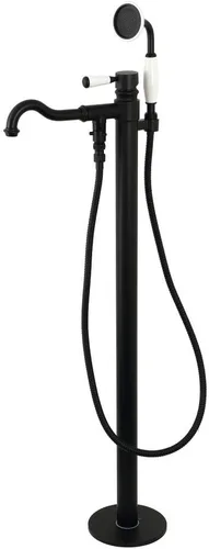 Vista 5 de Kingston Brass KS7137DPL Paris - Grifo de bañera (latón cepillado, 43,25 x 9,75 x 6,69 pulgadas)