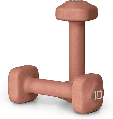 Vista 48 de Tone Fitness Pares de Mancuernas de Pesas de Neopreno con Cabeza Cuadrada Antirrodamiento Múltiples Opciones