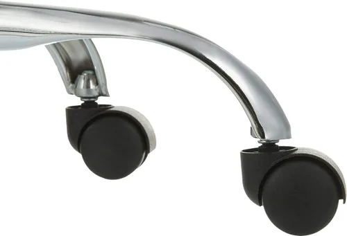 Vista 6 de Yaxa Basics Taburete de bar de dibujo técnico con ruedas, giratorio de altura ajustable, negro, 22.05" P x 22.83" A x 19.88" Al