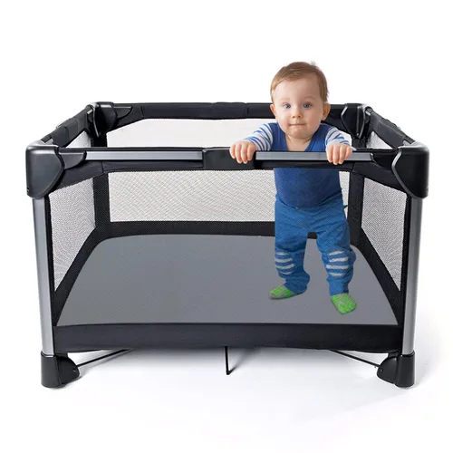 Vista 6 de Pack and Play Sábanas ajustadas, compatibles con 4moms Breeze Plus Playard & Breeze GO Playard, funda de algodón Pack and Playard, gris, 40 x 28