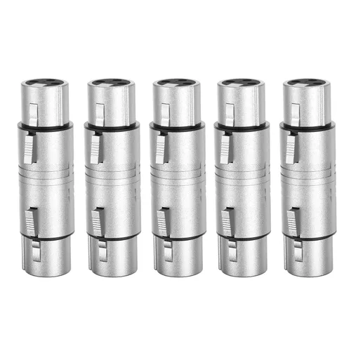 Vista 7 de CableCreation Adaptador XLR - Conector hembra a macho, acoplador de extensión de cable de micrófono XLR compatible con mezclador, altavoz