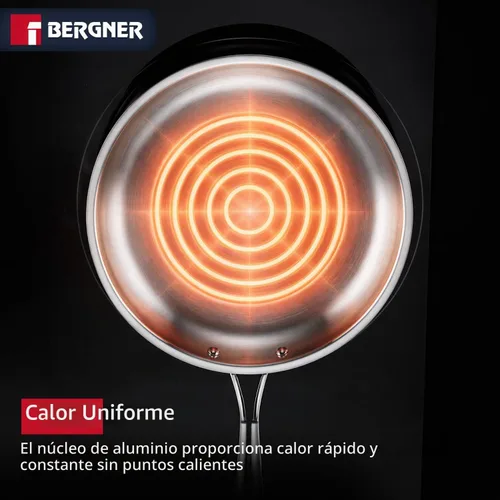 Vista 7 de BERGNER BG-33224-BL - Juego de utensilios de cocina, acero inoxidable Azul y plateado