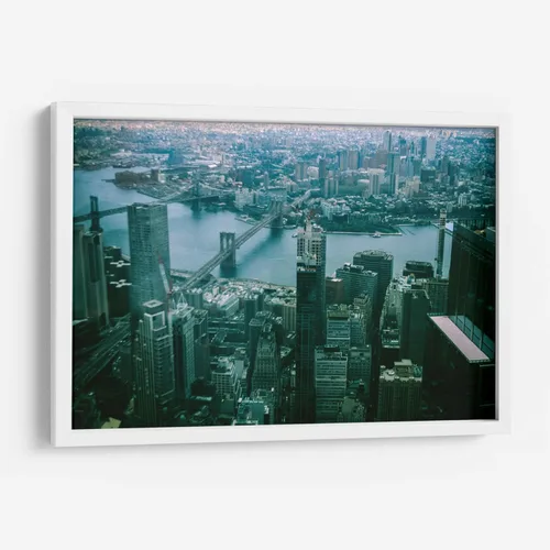 Vista 6 de Canvas Lab View from the new WTC by Raúl Ruz 11 x 7 in Fine Art Framed Print, Frame Color: Black, With Mat