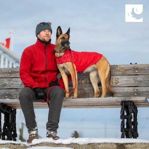 Vista 5 de RC Pet Products Cascade - Abrigo para perro, chaqueta esencial para todo tipo de clima, talla 8, azul ártico